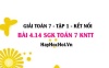 Bài 4.14 SGK Toán 7 tập 1 Kết nối tri thức